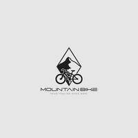 vecteur de logo de vélo de montagne