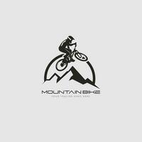 vecteur de logo de vélo de montagne