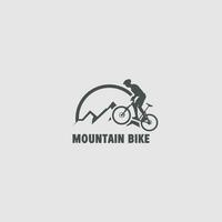logo de vélo de montagne vecteur