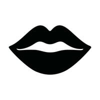 lèvres icône logo vecteur