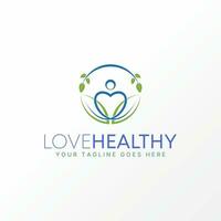 logo conception graphique concept Créatif abstrait prime vecteur Stock signe silhouette aimer, lotus, et feuilles. en relation à en bonne santé se soucier méditation yoga