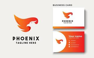 inspiration de conception de logo phoenix, illustration vectorielle vecteur