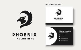 inspiration de conception de logo phoenix, illustration vectorielle vecteur