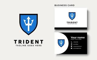 inspiration de conception de logo trident vecteur