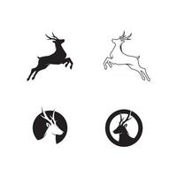 logo de cerf conception d'animaux et de mammifères et vecteur graphique