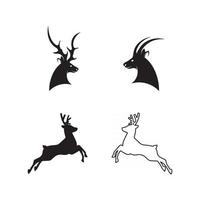 logo de cerf conception d'animaux et de mammifères et vecteur graphique