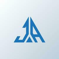 ja lettre logo Créatif conception. ja unique conception. vecteur