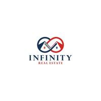 inifinity réel biens logo conception vecteur