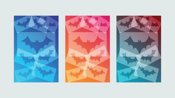 abstrait Contexte avec Halloween chauve souris vecteur