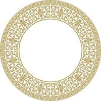 vecteur or rond classique Renaissance ornement. cercle, bague européen frontière, la relance style Cadre