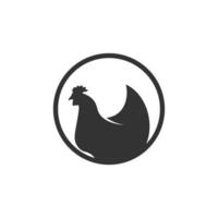 poulet logo conception élément vecteur avec Créatif idée