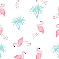 illustration vectorielle mignon motif flamant rose vecteur