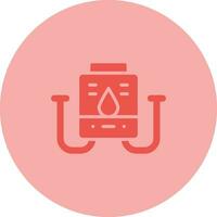 icône de vecteur de chaudière à eau