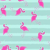 illustration vectorielle mignon motif flamant rose vecteur