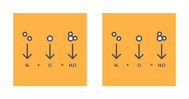 icône de vecteur de formule chimique