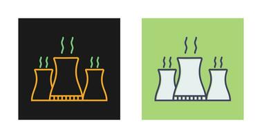icône de vecteur de centrale nucléaire