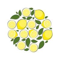 illustration vectorielle de citron abstrait fond naturel vecteur