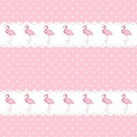 illustration vectorielle mignon motif flamant rose vecteur