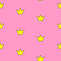 Couronne de princesse sans soudure de fond vector illustration