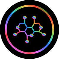 icône de vecteur de structure de molécule