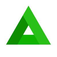 moderne vert Triangle logo. vecteur. vecteur