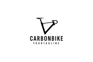 carbone bicyclette logo vecteur icône illustration