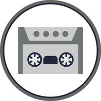 conception d'icône de vecteur de cassette