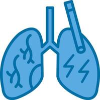 conception d'icône de vecteur de poumons