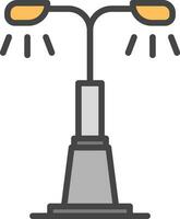 conception d'icône de vecteur de réverbère