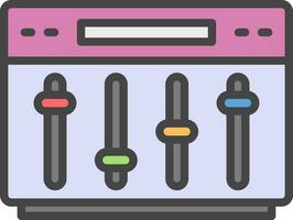 conception d'icône de vecteur d'égaliseur