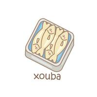alphabet X pour xouba vocabulaire école leçon en train de lire dessin animé illustration vecteur clipart autocollant