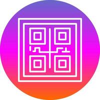 conception d'icône de vecteur de code qr