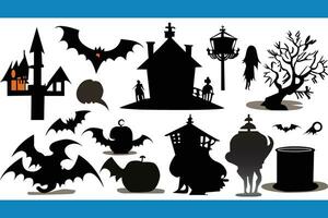 vecteur collection de Halloween silhouettes - plus disponible