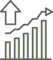 conception d'icône de vecteur de croissance