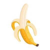 illustration de vecteur de dessin animé objet isolé nourriture fruit banane