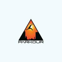 Parkour logo vecteur