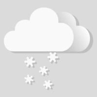 Objet vectoriel isolé icône météo frost sucre neige