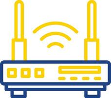 conception d'icône de vecteur de routeur