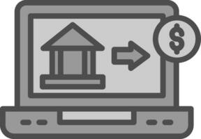 en ligne bancaire vecteur icône conception