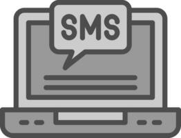 conception d'icône de vecteur sms