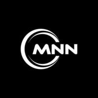 mnn logo conception, inspiration pour une unique identité. moderne élégance et Créatif conception. filigrane votre Succès avec le frappant cette logo. vecteur