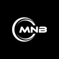 mnb logo conception, inspiration pour une unique identité. moderne élégance et Créatif conception. filigrane votre Succès avec le frappant cette logo. vecteur