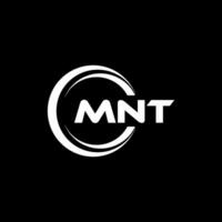 mnt logo conception, inspiration pour une unique identité. moderne élégance et Créatif conception. filigrane votre Succès avec le frappant cette logo. vecteur