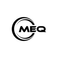 méq logo conception, inspiration pour une unique identité. moderne élégance et Créatif conception. filigrane votre Succès avec le frappant cette logo. vecteur