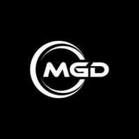 mgd logo conception, inspiration pour une unique identité. moderne élégance et Créatif conception. filigrane votre Succès avec le frappant cette logo. vecteur