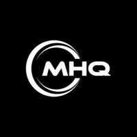 mhq logo conception, inspiration pour une unique identité. moderne élégance et Créatif conception. filigrane votre Succès avec le frappant cette logo. vecteur