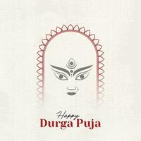 content durga puja illustrations, durga affronter, subh Navratri, dussehra vecteur