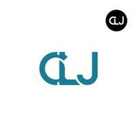 lettre CLJ monogramme logo conception vecteur