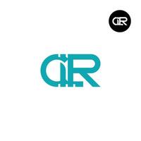 lettre clr monogramme logo conception vecteur