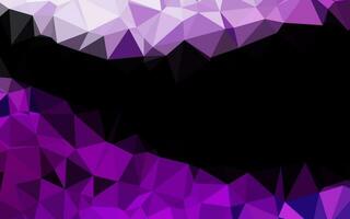 modèle triangulaire brillant de vecteur violet clair.
